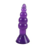 Фиолетовая анальная пробка-елочка с присоской - 18 см. купить в секс шопе