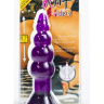 Фиолетовая анальная пробка-елочка с присоской - 18 см. купить в секс шопе