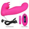 Розовый вибростимулятор с клиторальным отростком Josephine купить в секс шопе