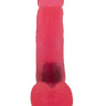 Розовая гелевая насадка для страпона - 16,5 см. купить в секс шопе