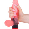 Нежно-розовый гелевый вибратор-фаллос - 16,5 см. купить в секс шопе