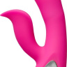 Розовый вибратор-кролик Mrs. Jia - 20 см. купить в секс шопе