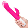 Розовый массажер для G-точки Slim Shaft thrusting G-spot Rabbit - 23 см. купить в секс шопе
