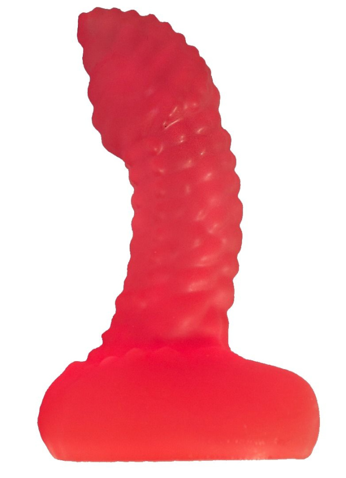 Розовый пупырчаты массажёр простаты - 11 см. купить в секс шопе