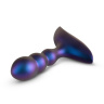 Фиолетовый анальный вибростимулятор Interstellar с пультом - 12,1 см. купить в секс шопе