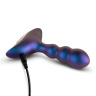 Фиолетовый анальный вибростимулятор Interstellar с пультом - 12,1 см. купить в секс шопе