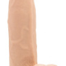 Телесный фаллоимитатор Realistic Cock 8  With Scrotum - 20 см. купить в секс шопе