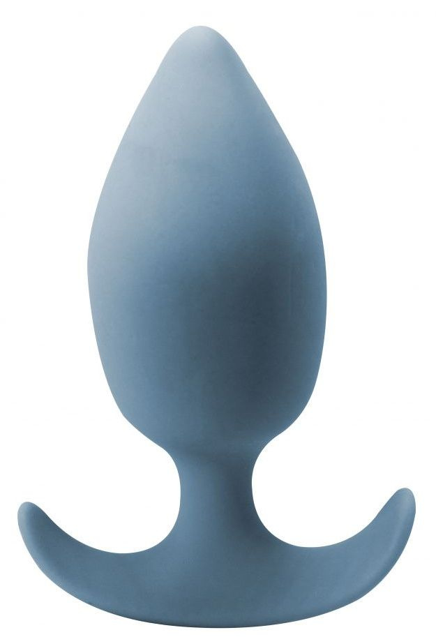 Грязно-синяя анальная пробка со смещенным центром тяжести Gleam - 10 см. купить в секс шопе