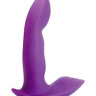 Фиолетовый силиконовый вибромассажер  Cosmo - 9,5 см. купить в секс шопе