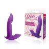 Фиолетовый силиконовый вибромассажер  Cosmo - 9,5 см. купить в секс шопе