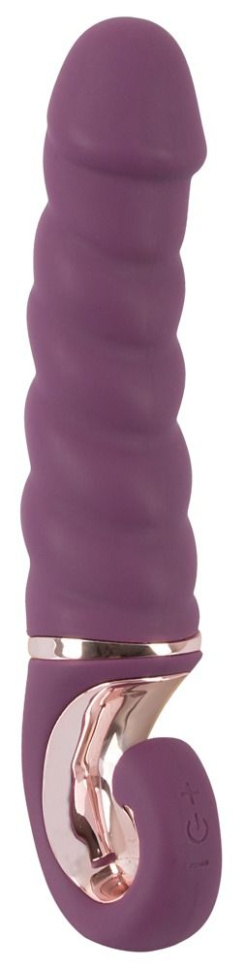 Фиолетовый вибратор Shaking Vibrator - 21 см. купить в секс шопе