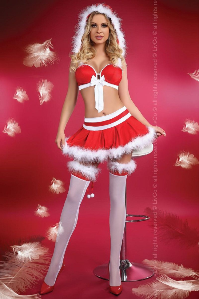 Новогодний костюм Little Miss Christmas купить в секс шопе