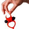 Красное эрекционное кольцо в форме дьяволенка DEVOL COCKRING  купить в секс шопе