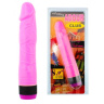 Ярко-розовый вибратор-реалистик - 22,5 см. купить в секс шопе