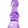 Фиолетовый анальный вибромассажёр-ёлочка - 14,5 см. купить в секс шопе