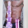 Фиолетовый анальный вибромассажёр-ёлочка - 14,5 см. купить в секс шопе