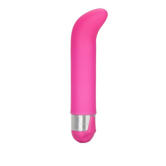 Розовый вибратор Silicone G для стимуляции G-точки - 12 см. купить в секс шопе