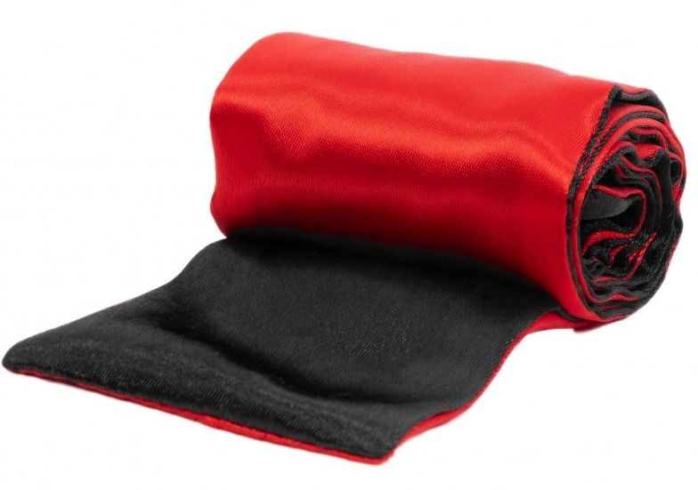 Черно-красная атласная лента для связывания - 1,4 м. купить в секс шопе