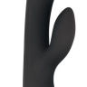 Черный вибратор-кролик O-Sensual Clit Duo Climax - 21 см. купить в секс шопе