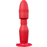 Красная анальная пробка с вибрацией MENZSTUFF VIBRATING BUTT PLUG 8.5INCH - 21,5 см. купить в секс шопе