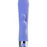 Сиреневый вибратор с клиторальной стимуляцией Crocus - 17,5 см. купить в секс шопе