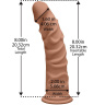 Фаллоимитатор-мулат на присоске The D Ragin’ D 8  - 20,3 см. купить в секс шопе