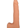 Телесный пустотелый реалистик - 17,5 см. купить в секс шопе
