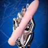 Розовый силиконовый вибратор с электростимуляцией GALVANI VIBE - 21 см. купить в секс шопе