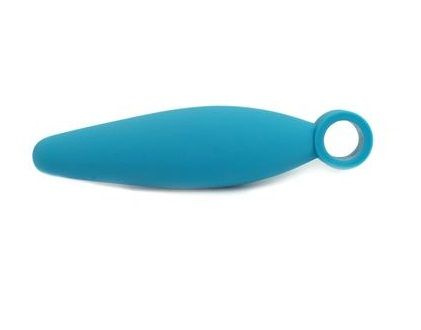 Голубая анальная пробка Climax Anal Finger Plug - 10,5 см. купить в секс шопе