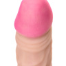 Телесный реалистичный фаллоимитатор для фистинга на присоске - 28 см. купить в секс шопе