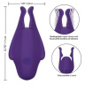 Фиолетовые виброзажимы для сосков Nipple Play Rechargeable Nipplettes купить в секс шопе