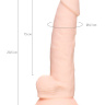 Телесный фаллоимитатор из силикона Jake G. - 20,5 см. купить в секс шопе