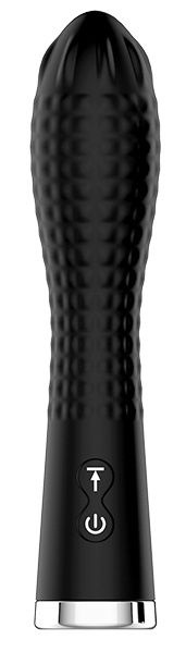Черный вибромассажер TWIRLING TWILIGHT - 12,5 см. купить в секс шопе