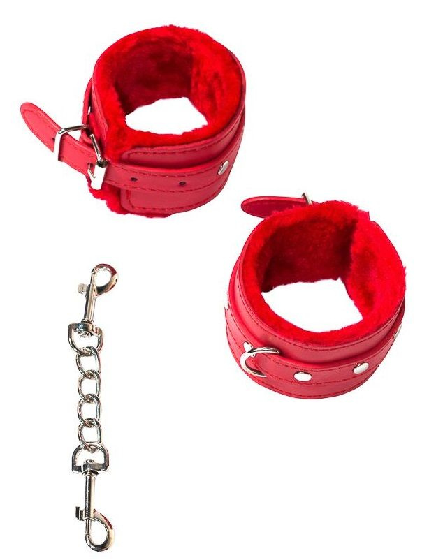 Красные наручники Calm купить в секс шопе