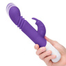 Фиолетовый массажер для G-точки Slim Shaft thrusting G-spot Rabbit - 23 см. купить в секс шопе