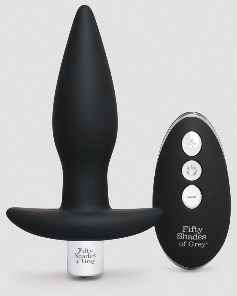 Черная вибровтулка Relentless Vibrations Remote Control Butt Plug - 11,4 см. купить в секс шопе