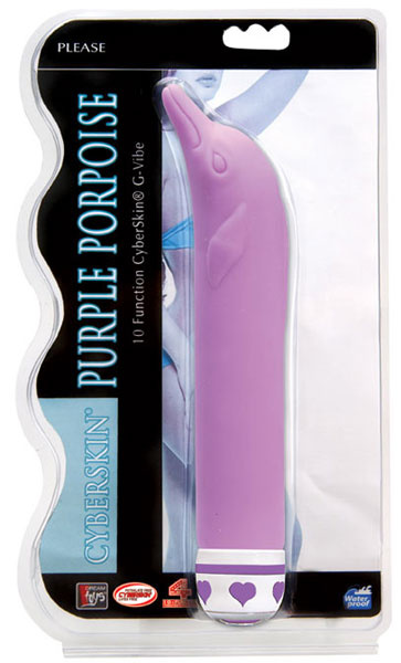 Многофункциональный  вибратор Purple Porpoise для стимуляции G-точки  купить в секс шопе