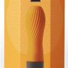 Оранжевый рифленый мини-вибратор IROHA ZEN YUZUCHA - 12,7 см. купить в секс шопе