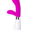 Розовый силиконовый вибратор с клиторальным стимулятором A-Toys Mady - 20,4 см. купить в секс шопе