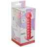 Розовая анальная вибропробка Twisted Anal Plug - 13 см. купить в секс шопе