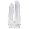 Прозрачный анально-вагинальный фаллоимитатор на присоске Imperium Jelly Dildo - 18 см. купить в секс шопе