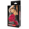 Красная гладкая анальная втулка-роза купить в секс шопе